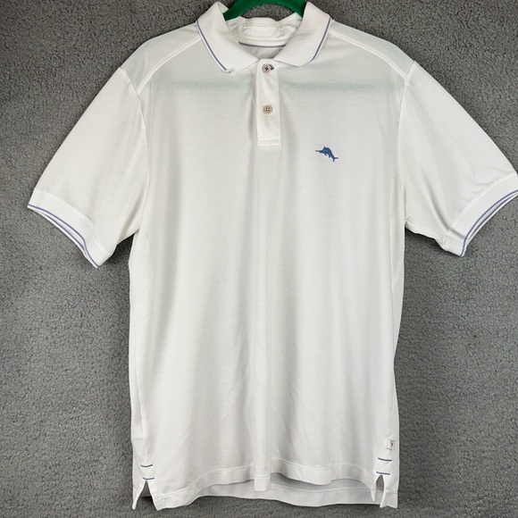 Tommy Bahama IslandZone Big & Tall Emfielder 2.0 Polo Shirt - Bright White main image 0